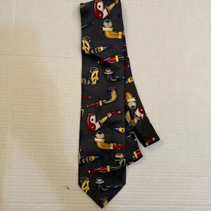 Comp House 100% Silk Italy Pipe Tie
